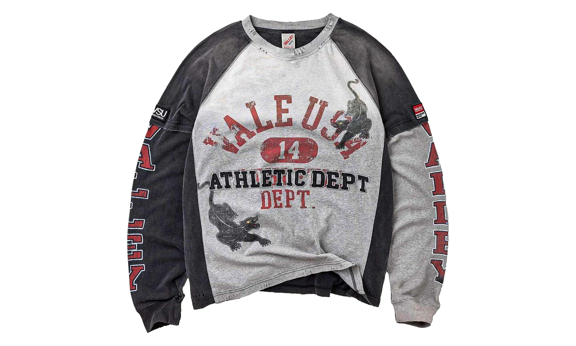 Varsity L/S Tee "Black/White" VAL453