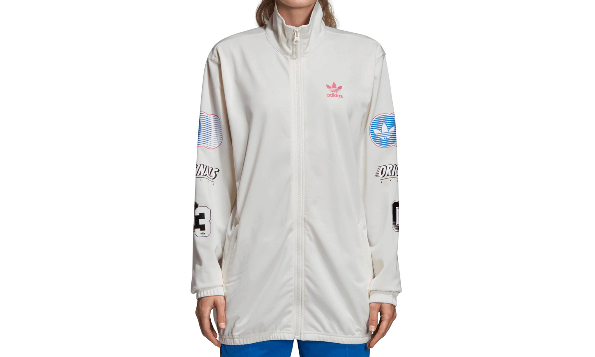 Athletic Track Jacket "Chalk White / Red / Blue" DH4196