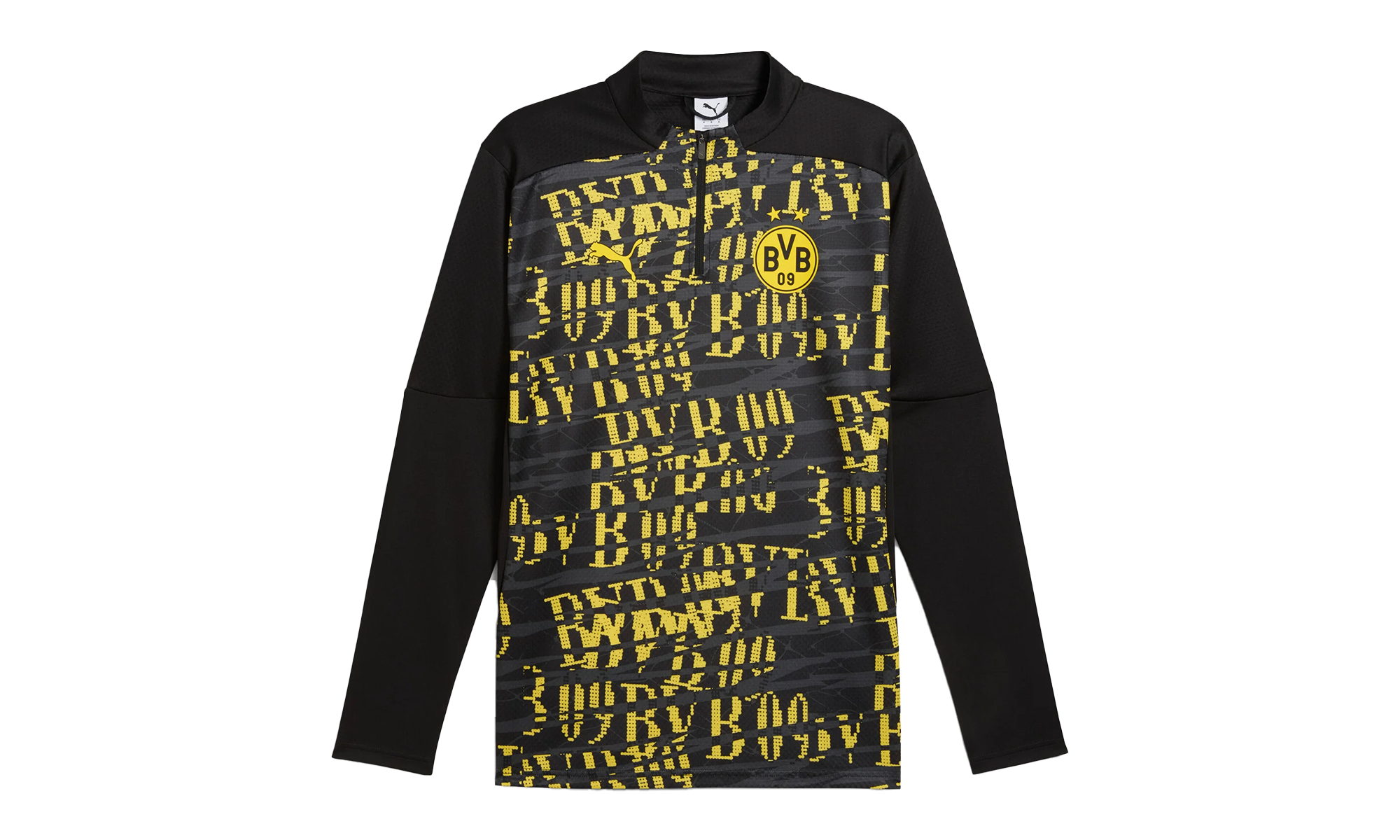 BVB PREMATCH 1/4 ZIP TOP "Black" 779115 02