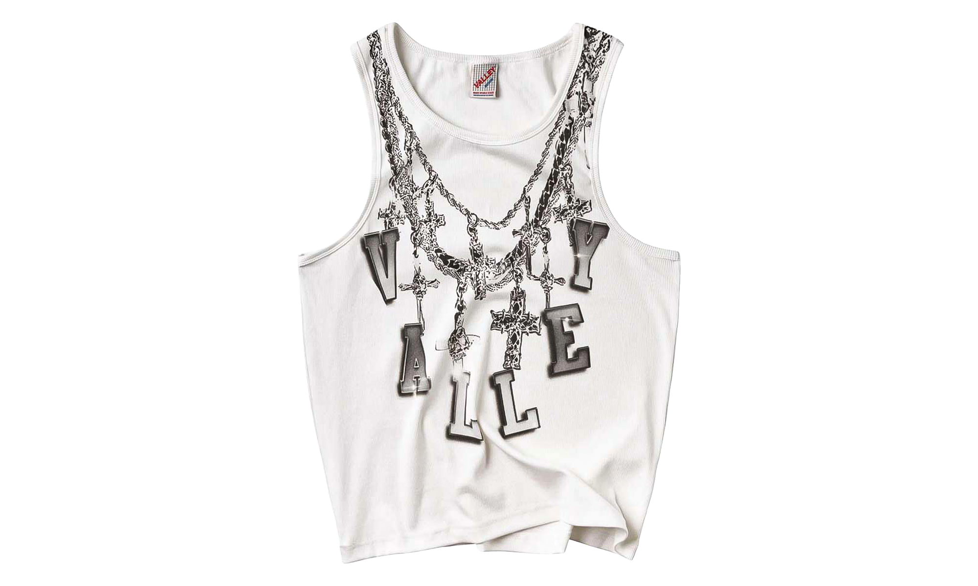 Chain Tank Top (2 Pack) "White" VAL467