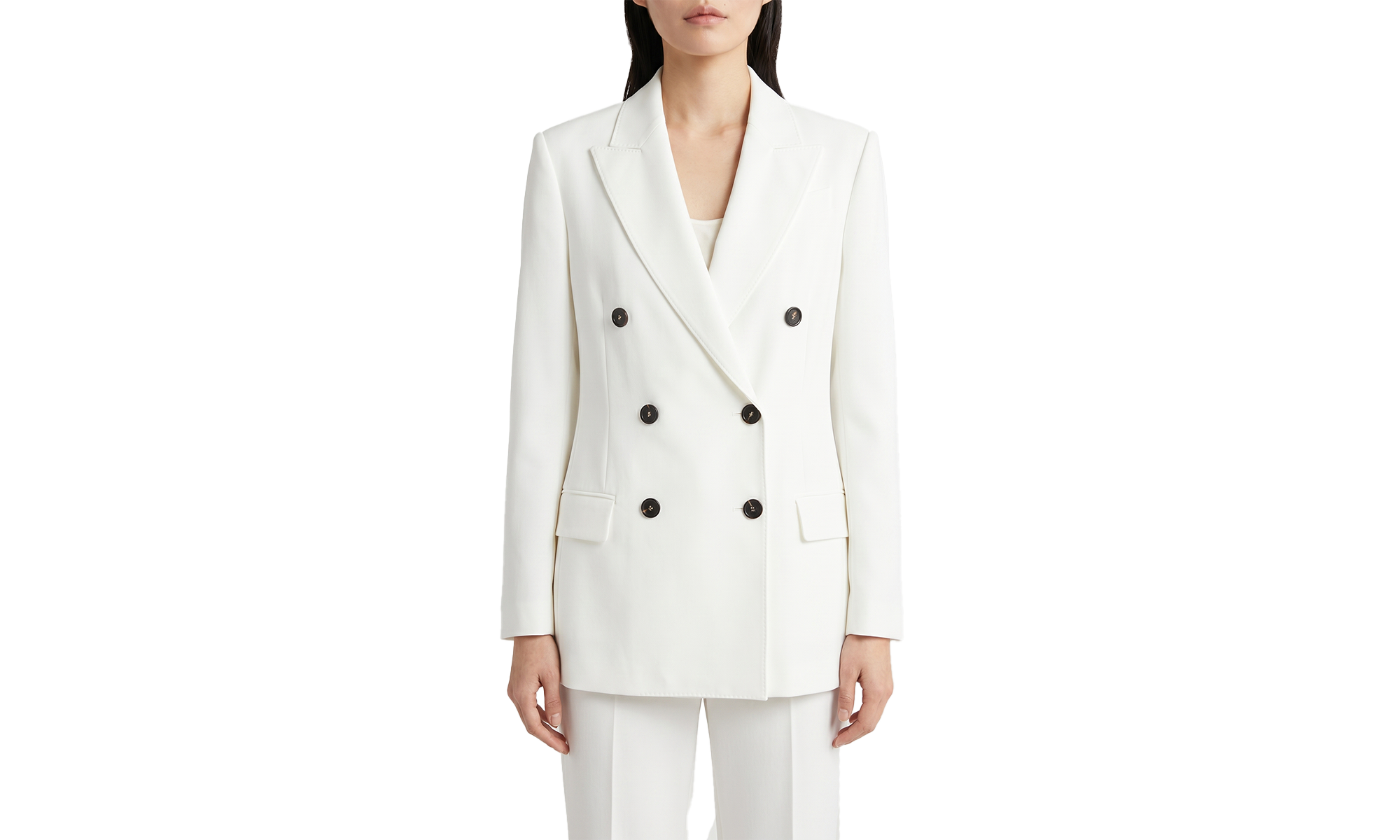 Double Breasted Jacket WMNS "Off White" BRUN1467