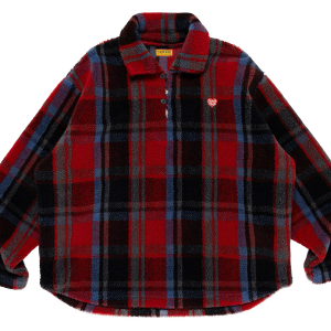 Fleece Pullover Plaid "Red" HM30CS015 RED