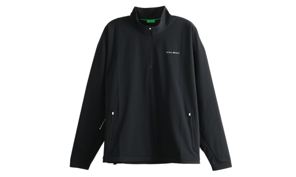 Performance Quarter Zip Shell Pullover Sweater "Black" M 9733 BLK