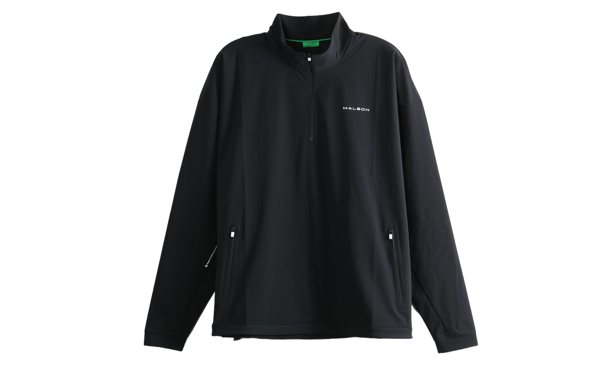 Performance Quarter Zip Shell Pullover Sweater "Black" M 9733 BLK