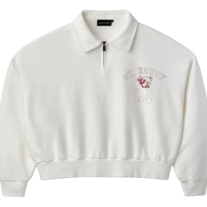 RB Half Zip Pullover "White" GV051