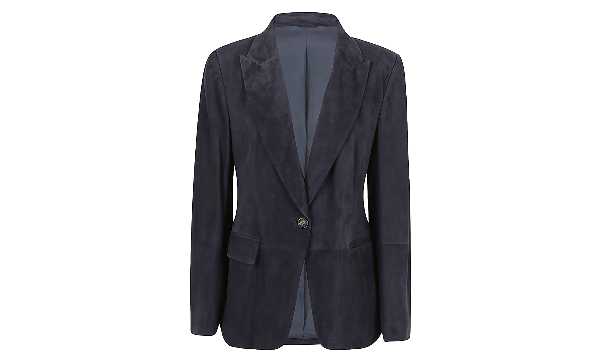 Suede Single Button Jacket WMNS "Night Sky" BRUN2793