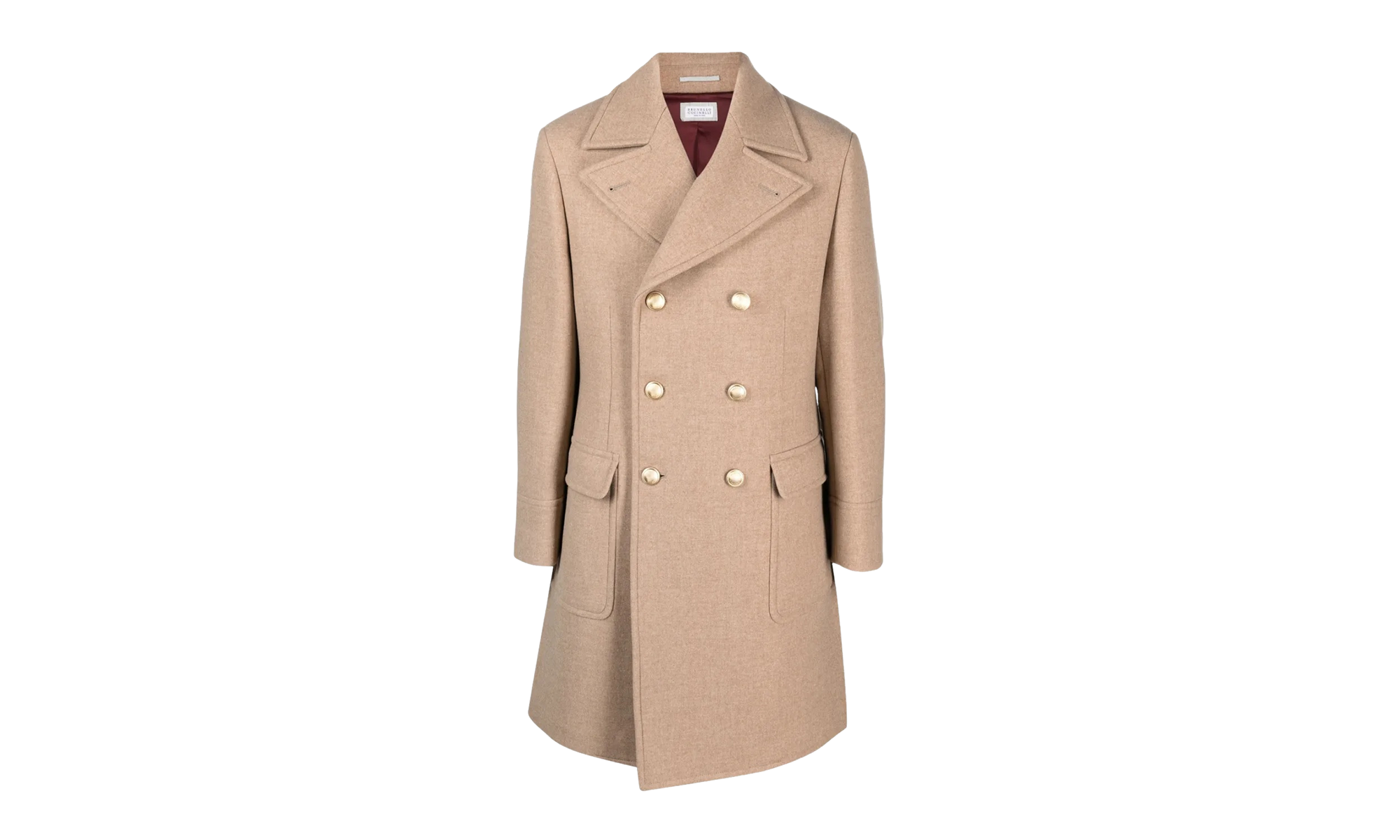Wool Double Breasted Jacket "Light Camel / Sand" BRUN2011